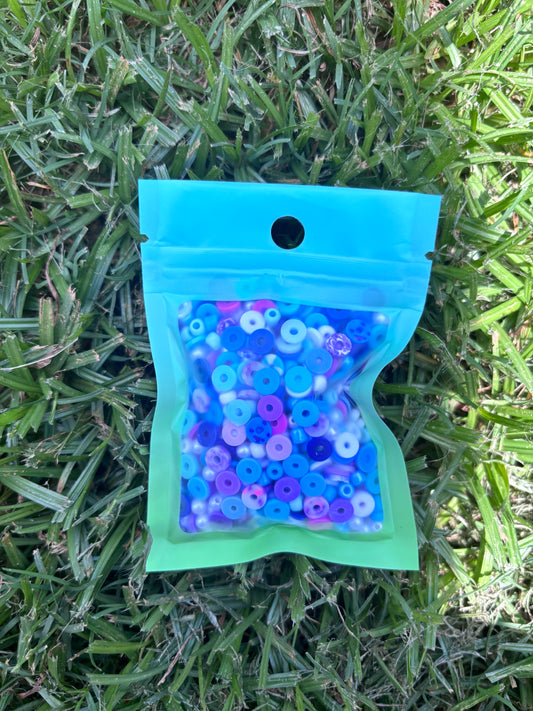 Blue bead confetti - Reece’s coastal bracelets