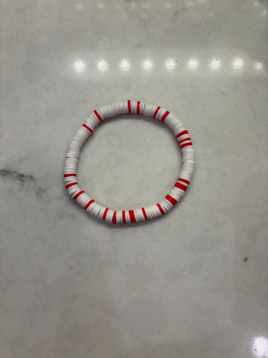 Candy cane bracelet